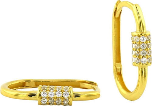 14 Ayar Altın Tasarım Küpe - 0193647