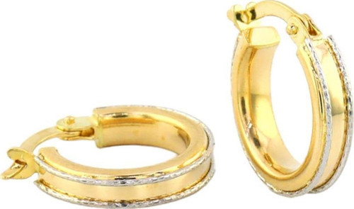 14 Ayar Altın Halka Küpe - 0184511