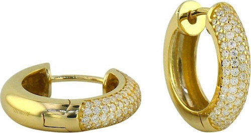 14 Ayar Altın Halka Küpe - 0193376
