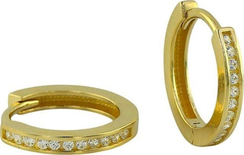 14 Ayar Altın Tasarım Küpe - 0193406