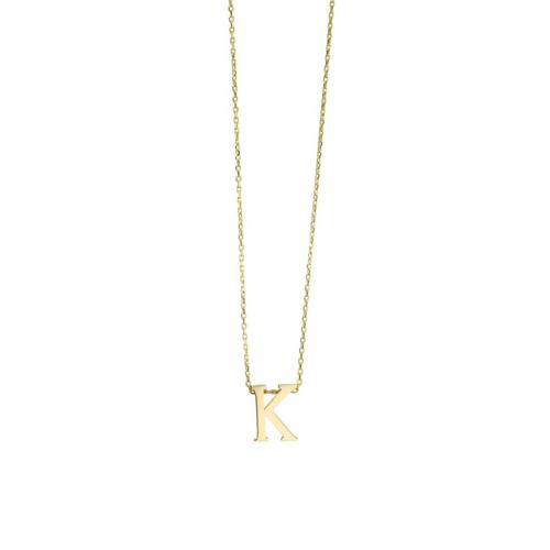 14 Ayar Altın Harfli Kolye - 0196713