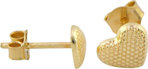 14 Ayar Altın Kalpli Küpe - 0189518