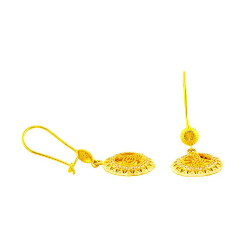 14 Ayar Altın Turalı Küpe - 0194442