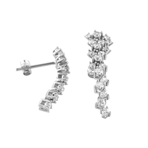 14 Ayar Altın Tasarım Küpe - 0193536