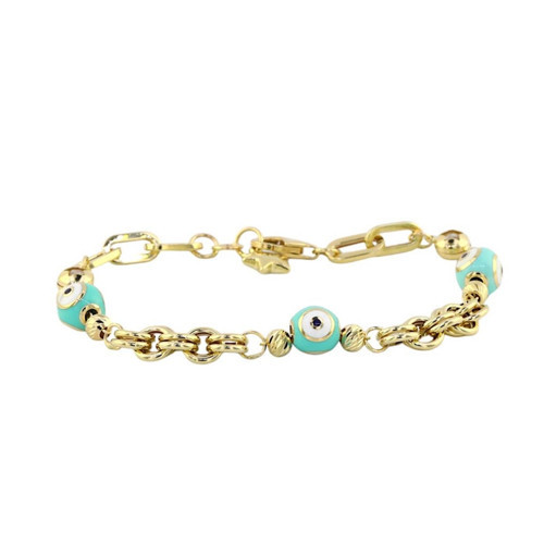 14 Ayar Altın Tasarım Bileklik - 0187750