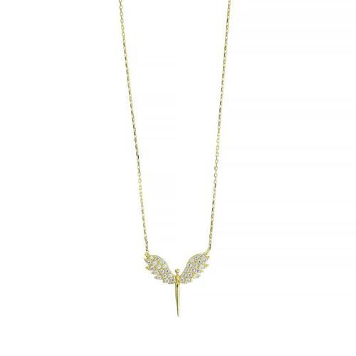 14 Ayar Altın Melek Kolye  -  0201269