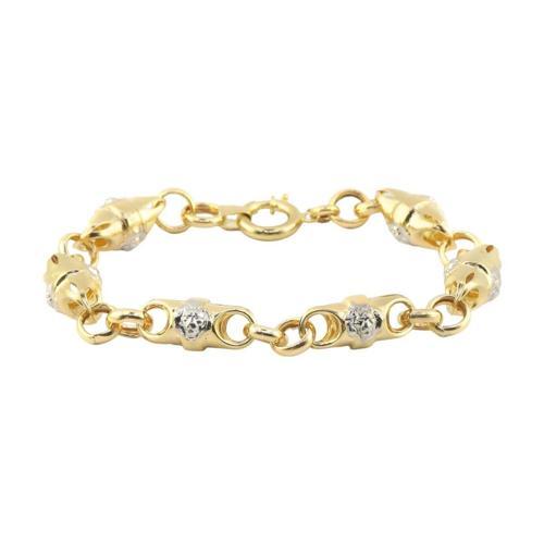 14 Ayar Altın Tasarım Bileklik - 0180316