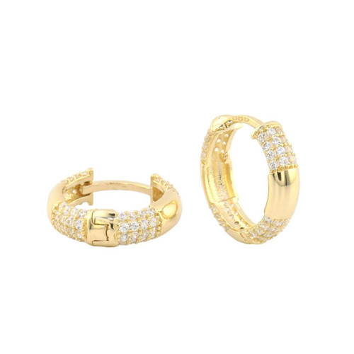 14 Ayar Altın Tasarım Küpe - 0180825