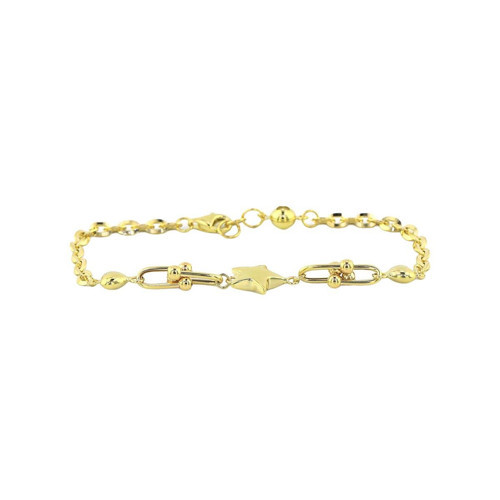 14 Ayar Altın Yıldızlı Bileklik - F003073
