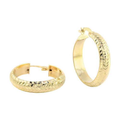 14 Ayar Altın Halka Küpe - 0180384