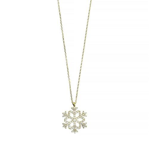 14 Ayar Altın Kartaneli Kolye  -  0201275