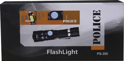 Ps-350 Zoom Kırmızı İkaz Işıklı Ve Magnet Özellikli Şarjlı El Feneri