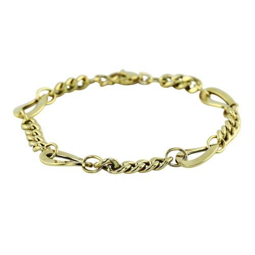 14 Ayar Altın Tasarım Bileklik - 0199729