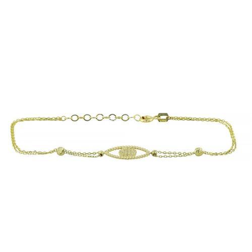 14 Ayar Altın Tasarım Bileklik  -  0201408