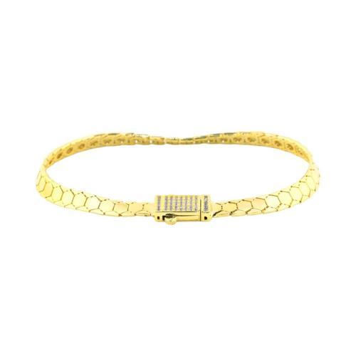 14 Ayar Altın Tasarım Bileklik  -  0184016