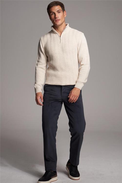 C.K 9246 Mnt Erkek Kadife Pantolon Füme No 11