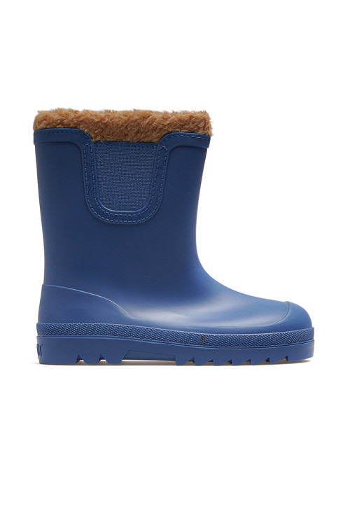 Verona Borreguito Unısex Çocuk Kürklü Su Geçirmez Çizme 25k W10340 Mavi