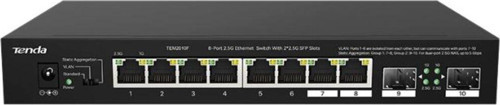 Tem2010F 8 Port 100-1000-2500 Mbps + 2 Port Sfp Switch Hub Çelik Kasa Rack Mount