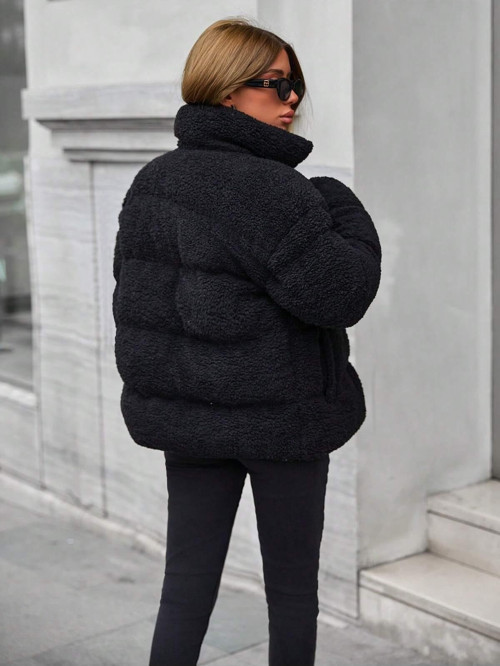 Siyah Renk Kadın Mont