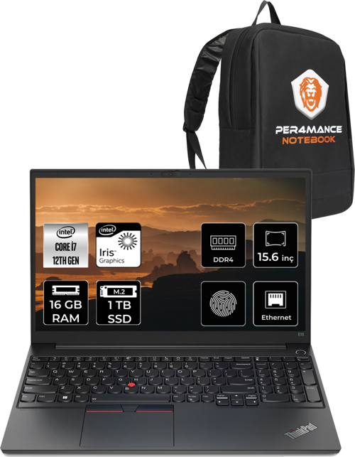 E15 i7-1255U 16GB 1TB SSD 15.6" FHD W11 PRO 21E6006YTX & ÇANTA
