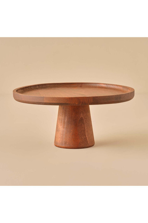 Ven Ahşap Kek Standı Naturel (26 cm)