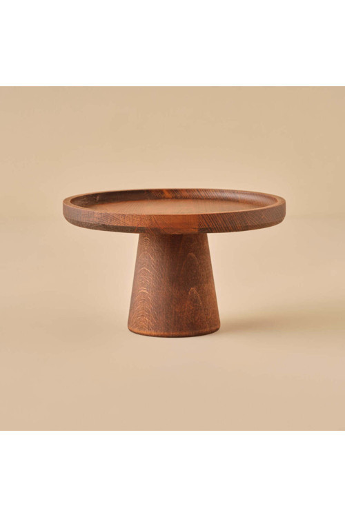 Ven Ahşap Kek Standı Naturel (21 cm)