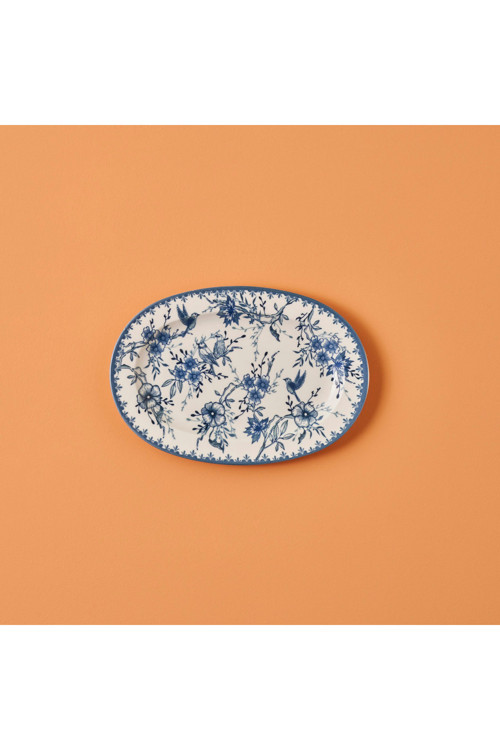 Bleu Blanc Porselen Büyük Sunum Tabağı Mavi (30 cm)