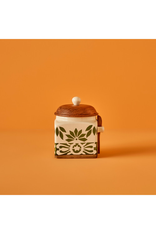 Molly Seramik Kavanoz Krem (800 ml)