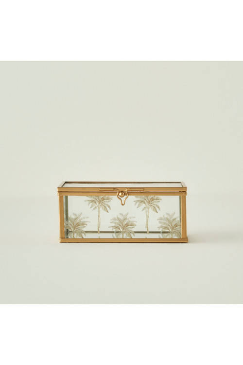Palm Dekoratif Kutu Gold (10x13x5 cm)