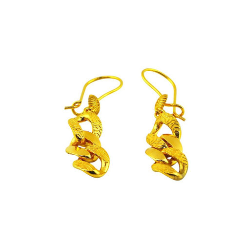 22 Ayar Altın Tasarım Küpe - 0194569