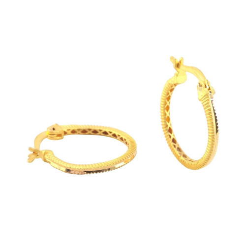 22 Ayar Altın Halka Küpe - 0179859