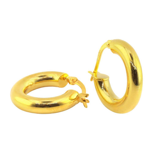 22 Ayar Altın Halka Küpe - 0180578