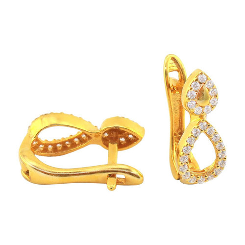 22 Ayar Altın Tasarım Küpe - 0180572