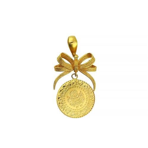 22 Ayar Altın Çeyrekli Kolye Ucu  -  F005372