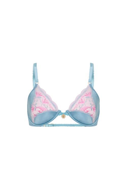 Blume Turkuaz Saten Dantel Dekolteli Balconette