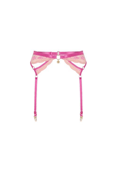 Fleur Pembe Dantelli Jartiyer