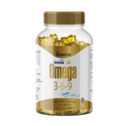 Umbrella Plus Omega 3-6-9 Norveç Balık Yağı 1300 mg 200 Kapsül
