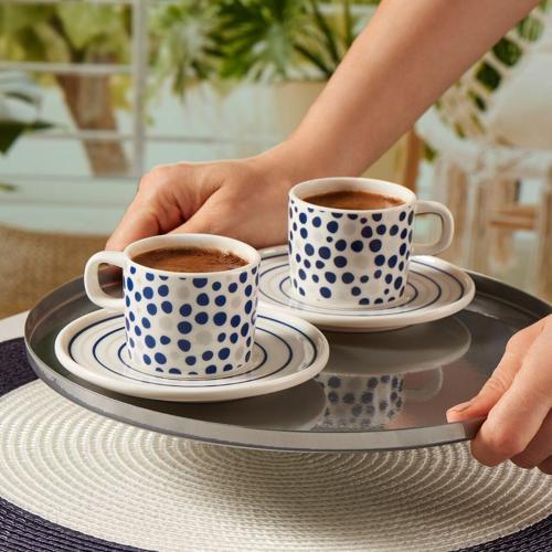 Mental 4 Parça 2 Kişilik Çay Takımı 6561