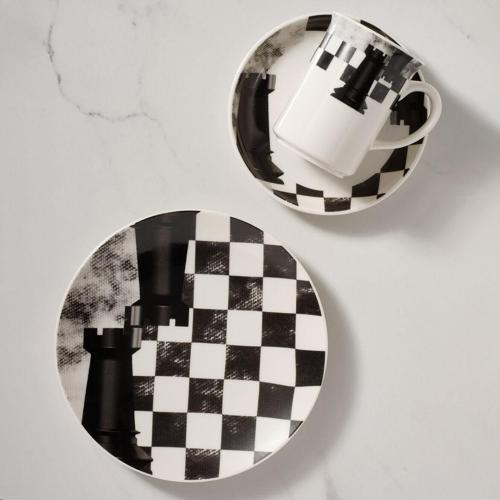 Camelia 3 Parça Çay Takımı Satranç Kale