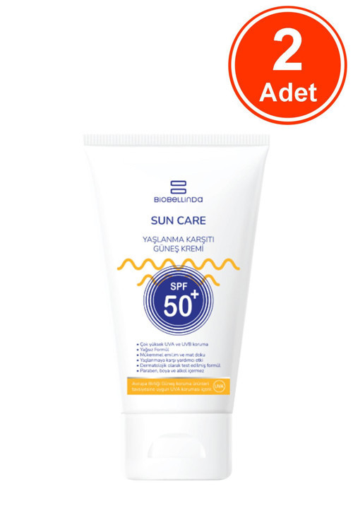 Yaşlanma & Leke Karşıtı Güneş Kremi +50 Spf 50 Ml x 2 Adet