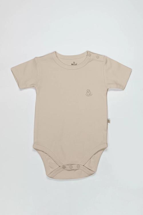 Organik Natural Basic Style Yarım Kol Body Bej Bs17103