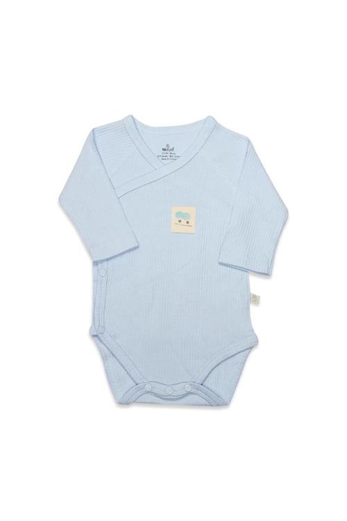 Organic Modal Flying Balloons Kruvaze Uzun Kol Body Bs17121 Mavi