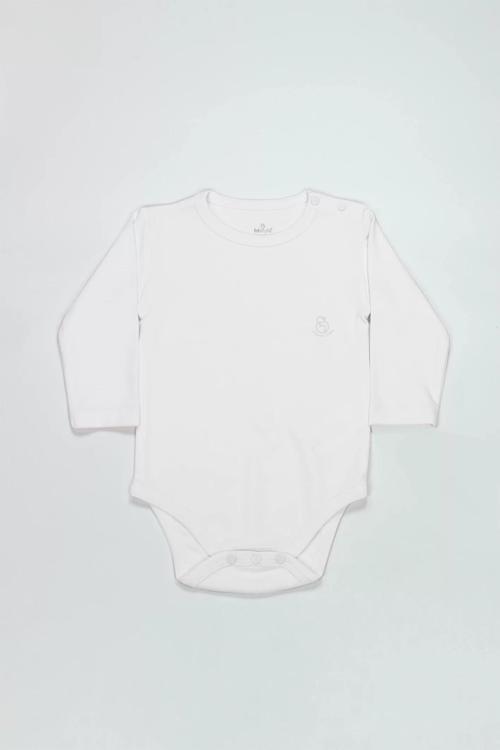 Bistyle Natural Basic Style Uzun Kol Body 17104 Beyaz