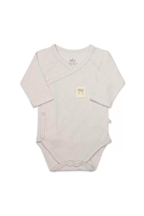 Organic Modal Flying Balloons Kruvaze Uzun Kol Body Bs17121 Bej