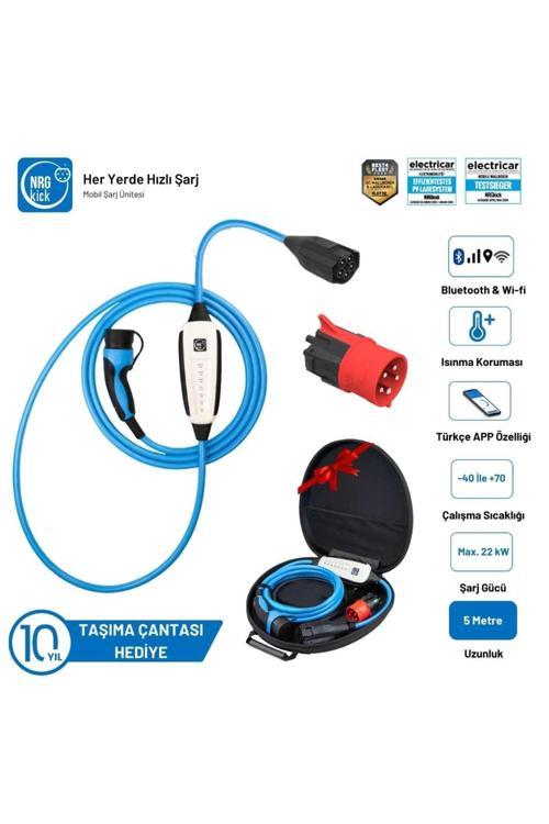 32A 22kW 5m Basic Plus Set A/C Taşınabilir Şarj İstasyonu