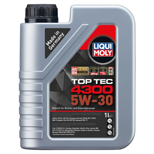 Top Tec 4300 5W30 1 Lt Tam Sentetik Motor Yağı (2323)