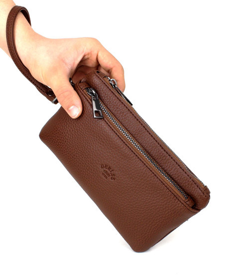 Erkek Siyah Renk Bileklik Kemerli Ince Portföy El Çantası