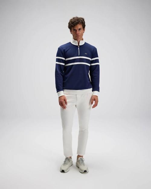 EM619 Erkek Yarım Fermuarlı Siyah Sweat