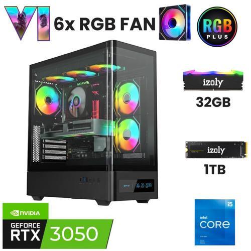 X6  i5 12400F 32GB DDR4 RAM 1TB Nvme M.2 SSD RTX3050 6GB Oyuncu Masaüstü Bilgisayarı