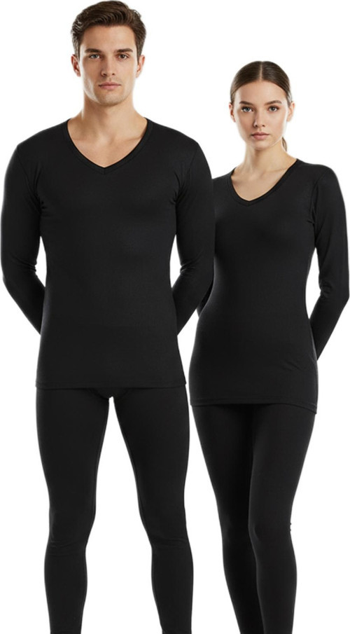 Unisex Termal Tişört 2. Seviye 1257 - Siyah